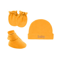 Little Gigglers World Newborn Hat, Gloves, Foot Cover Set