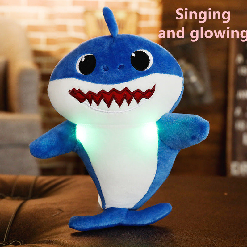 Little Gigglers World Plush Squeezy Shark Doll Toy