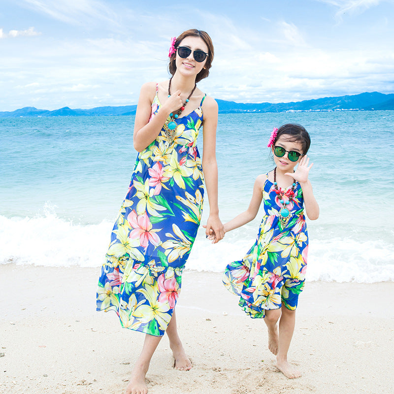 Little Gigglers World Sweet Family Matching Beach Dress