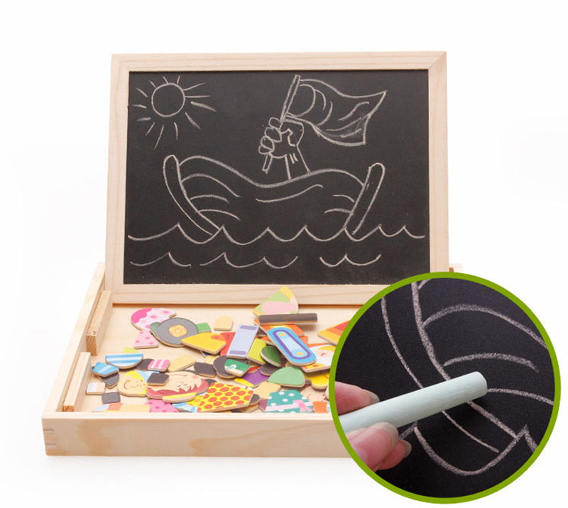 Little Gigglers World Kids Multifunctional Magnetic Puzzle Drawing Board