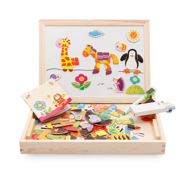 Little Gigglers World Kids Multifunctional Magnetic Puzzle Drawing Board