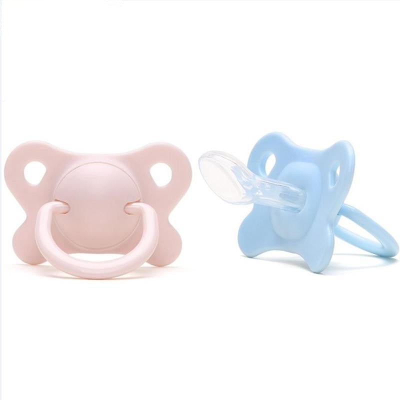 Little Gigglers World Newborn Baby Silicone Super Soft Flat Head Pacifier