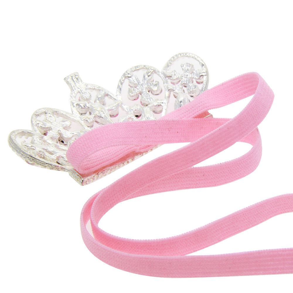 Little Gigglers World Baby Thin Rhinestone Crown Headband