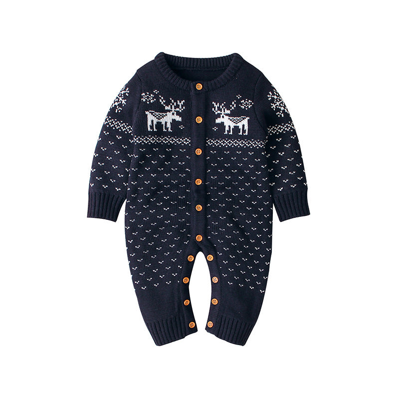 Little Gigglers World Unisex Baby Toddler Christmas Warm Romper