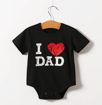 Little Gigglers World Short Sleeve Mom Dad Love Bodysuit