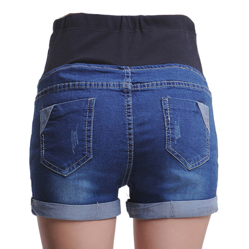 Little Gigglers World Maternity Premium Denim Shorts