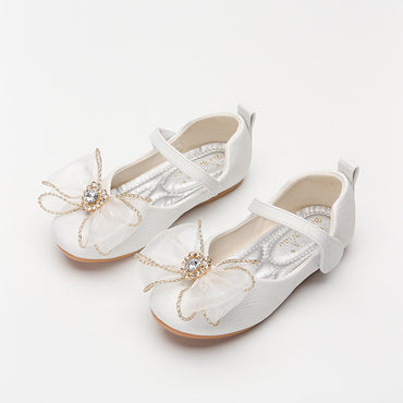 Little Gigglers World Spring Cute Bow Soft Sole Girl Shoes