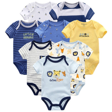 Little Gigglers World 8 Pcs Unisex baby Cotton Bodysuit