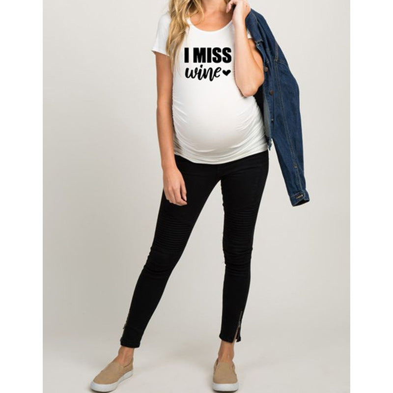 Little Gigglers World Slim Maternity Funny Tops