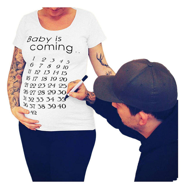 Little Gigglers World Slim Maternity Funny Tops