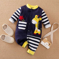 Little Gigglers World Newborn Baby Spring Autumn Summer Cotton Long-sleeved Romper