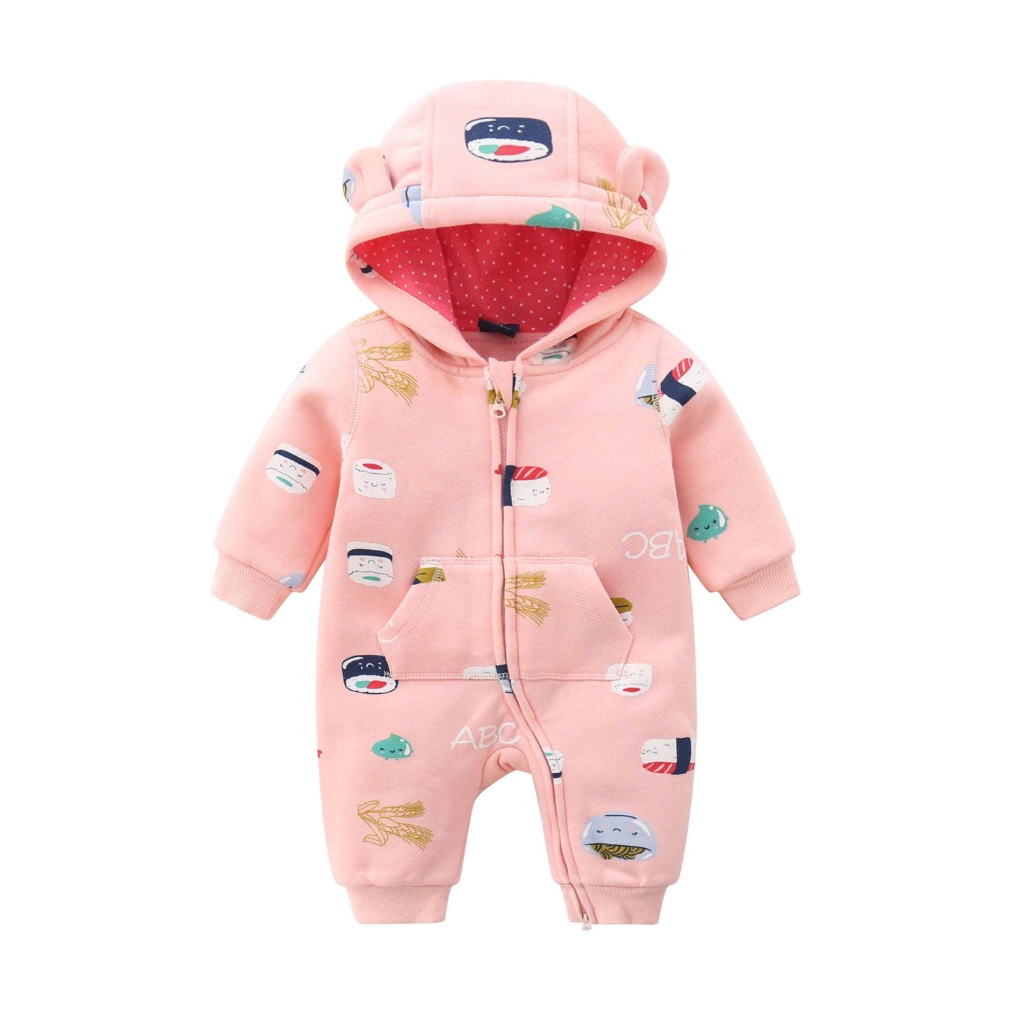 Little Gigglers World Baby Warm Thick Romper