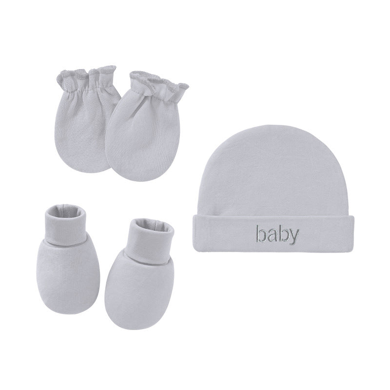 Little Gigglers World Newborn Hat, Gloves, Foot Cover Set