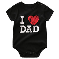 Little Gigglers World Short Sleeve Mom Dad Love Bodysuit