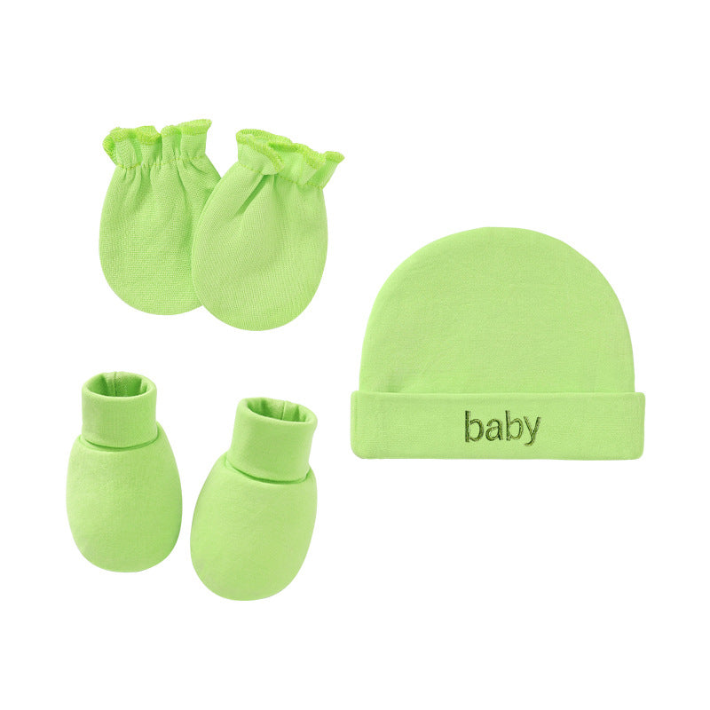 Little Gigglers World Newborn Hat, Gloves, Foot Cover Set