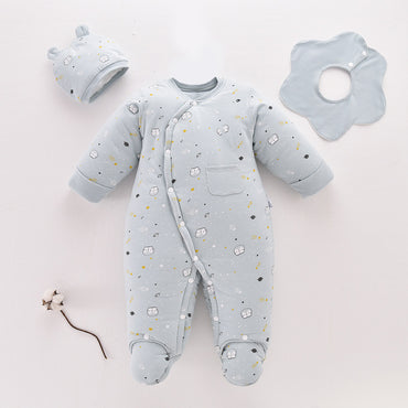 Little Gigglers World Baby Warm Fleece Romper