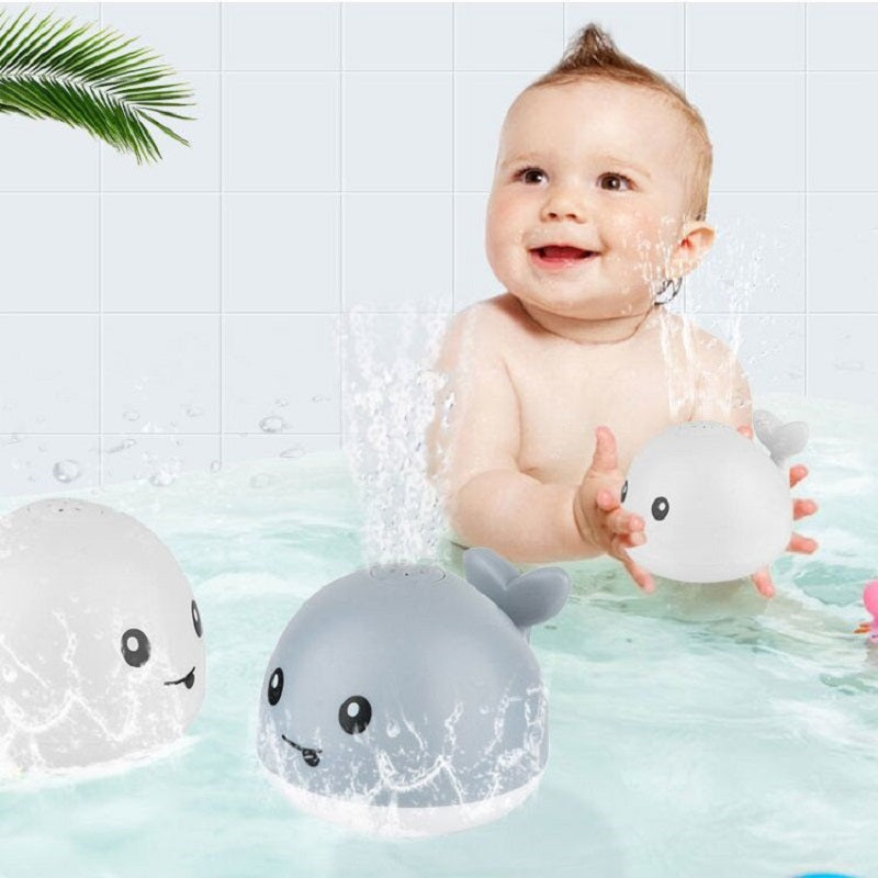 Little Gigglers World Baby Electric Whale Spray Small Bath Toy