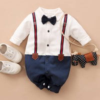 Little Gigglers World Baby Toddler Boy Gentleman Party Romper