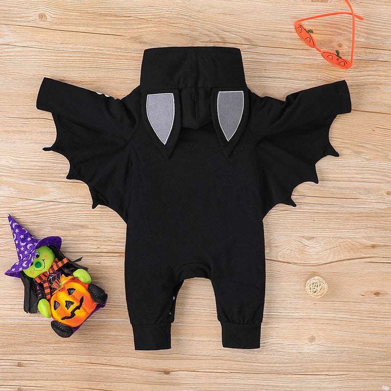 Little Gigglers World Halloween Bat One-piece Baby Rompers Suit