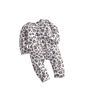 Little Gigglers World Baby Toddler Leopard Long Sleeve Rompers