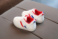 Little Gigglers World Kids Stylish White LED Sneakers