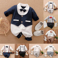 Little Gigglers World Baby Toddler Boy Gentleman Party Romper