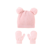 Little Gigglers World Cute Kids Knitted Hat and Gloves Set