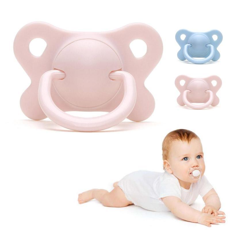 Little Gigglers World Newborn Baby Silicone Super Soft Flat Head Pacifier