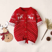 Little Gigglers World Unisex Baby Toddler Christmas Warm Romper