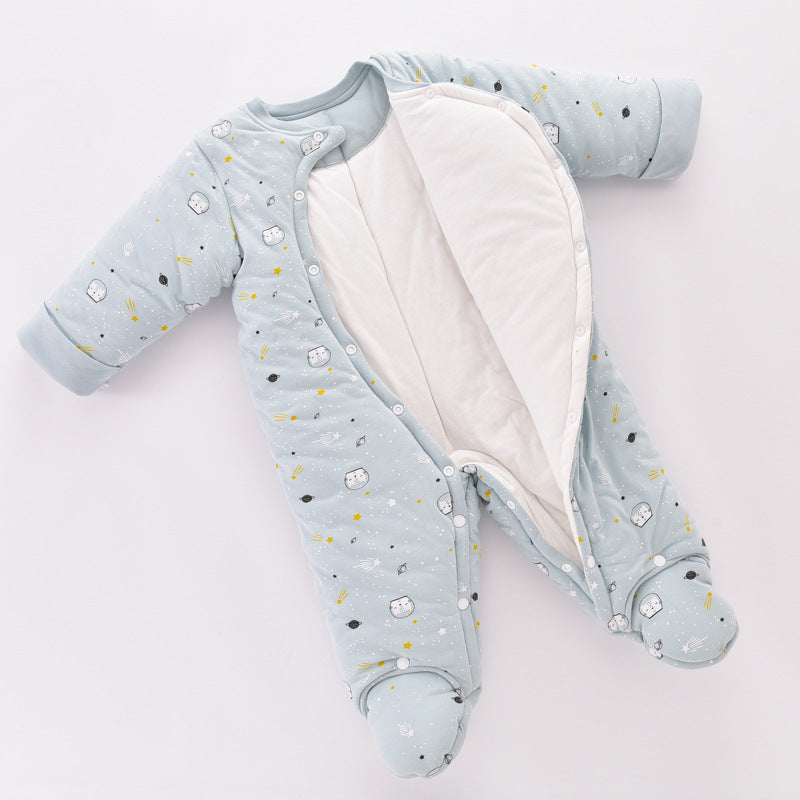 Little Gigglers World Baby Warm Fleece Romper