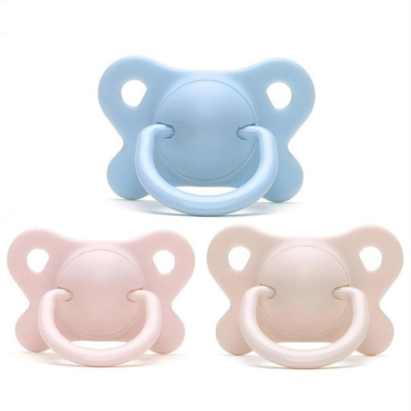 Little Gigglers World Newborn Baby Silicone Super Soft Flat Head Pacifier