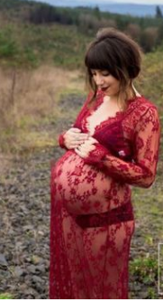 Little Gigglers World Sexy Pregnant Women's Maternity Photography Dress