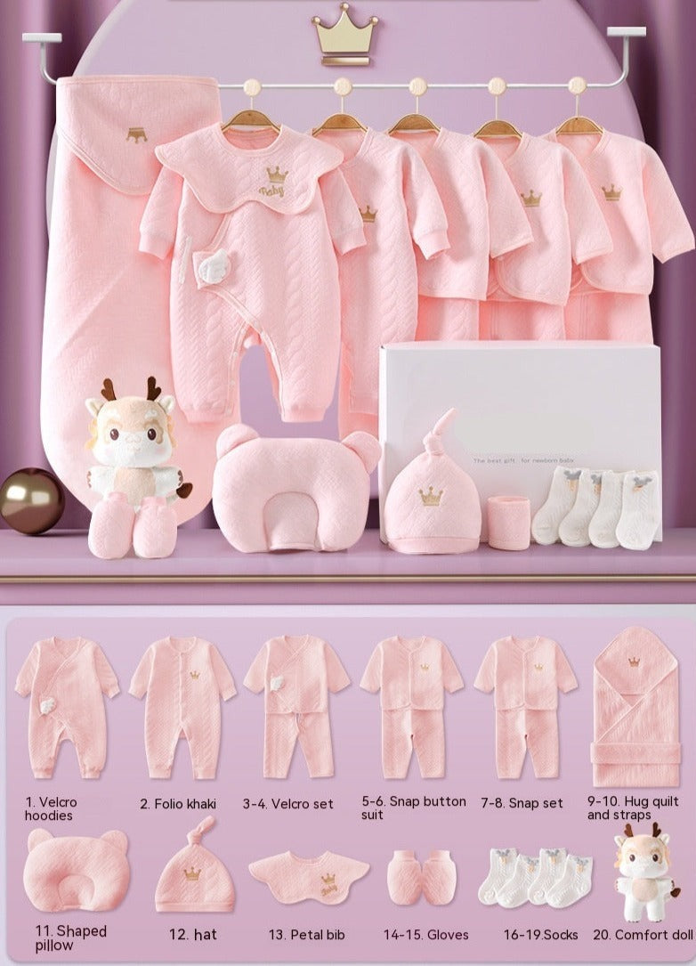 Little Gigglers World Babies Newborn Lux Suit 20 Piece Gift Box