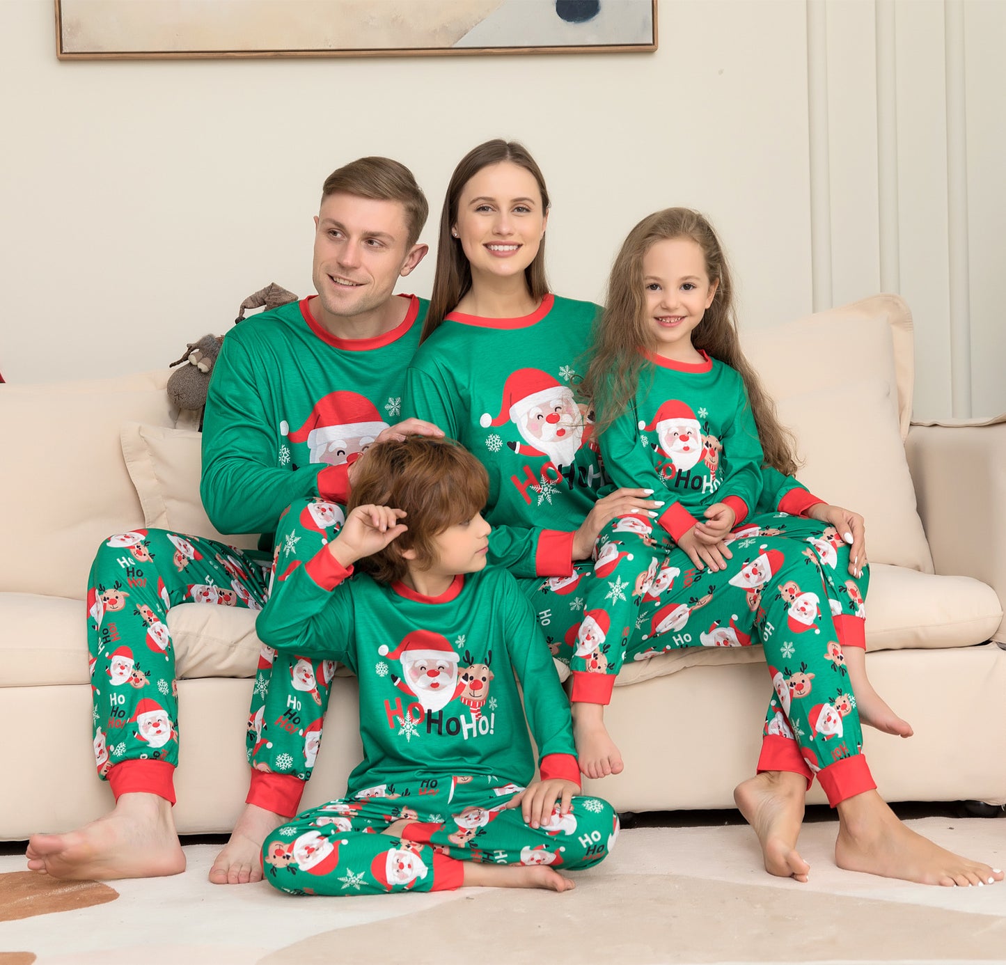 Little Gigglers World Christmas Sleepwear Family Matching Pajamas Set