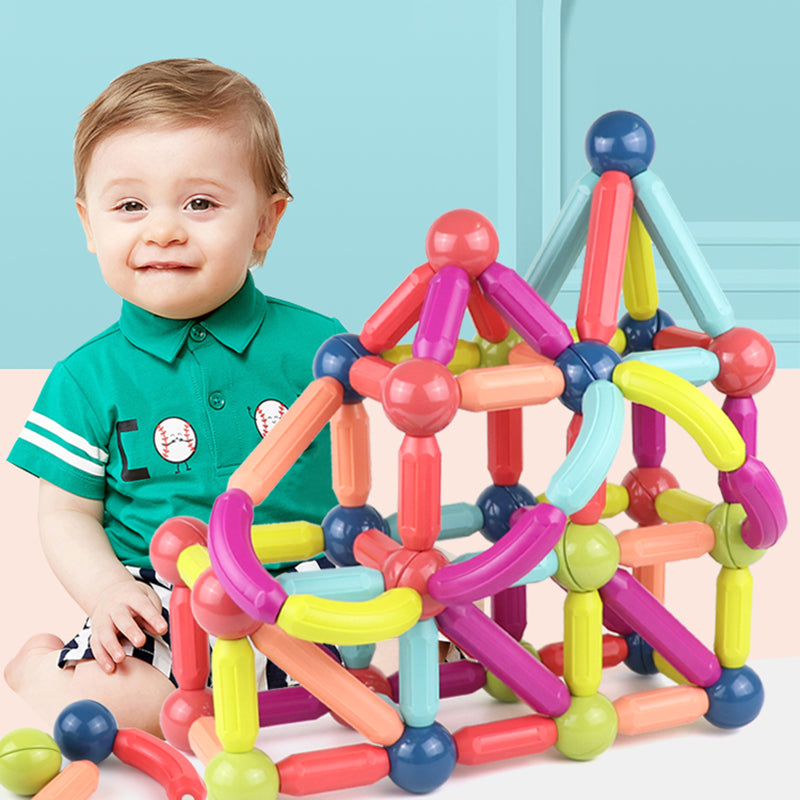 Little Gigglers World Baby Magnetic Stick Building Blocks Set