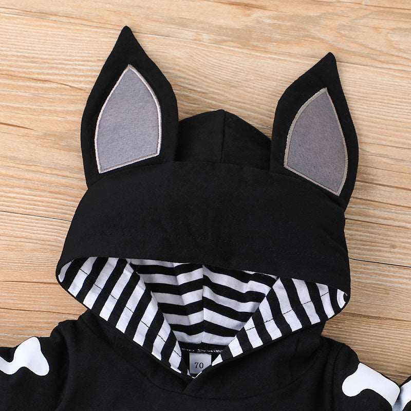 Little Gigglers World Halloween Bat One-piece Baby Rompers Suit