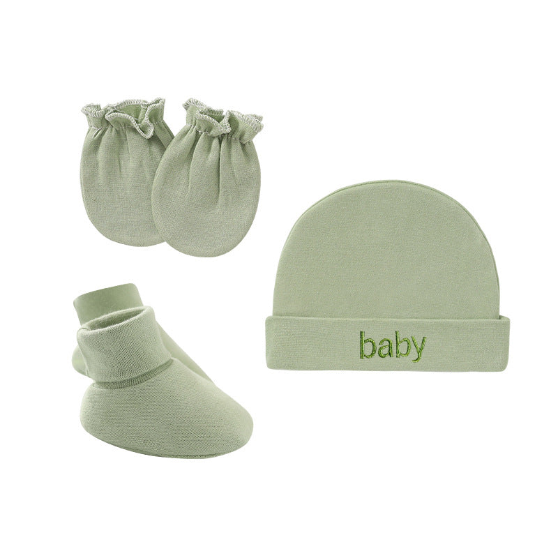 Little Gigglers World Newborn Hat, Gloves, Foot Cover Set