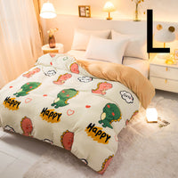 Little Gigglers World Thick Coral Fleece Double Plush Duvet Cover