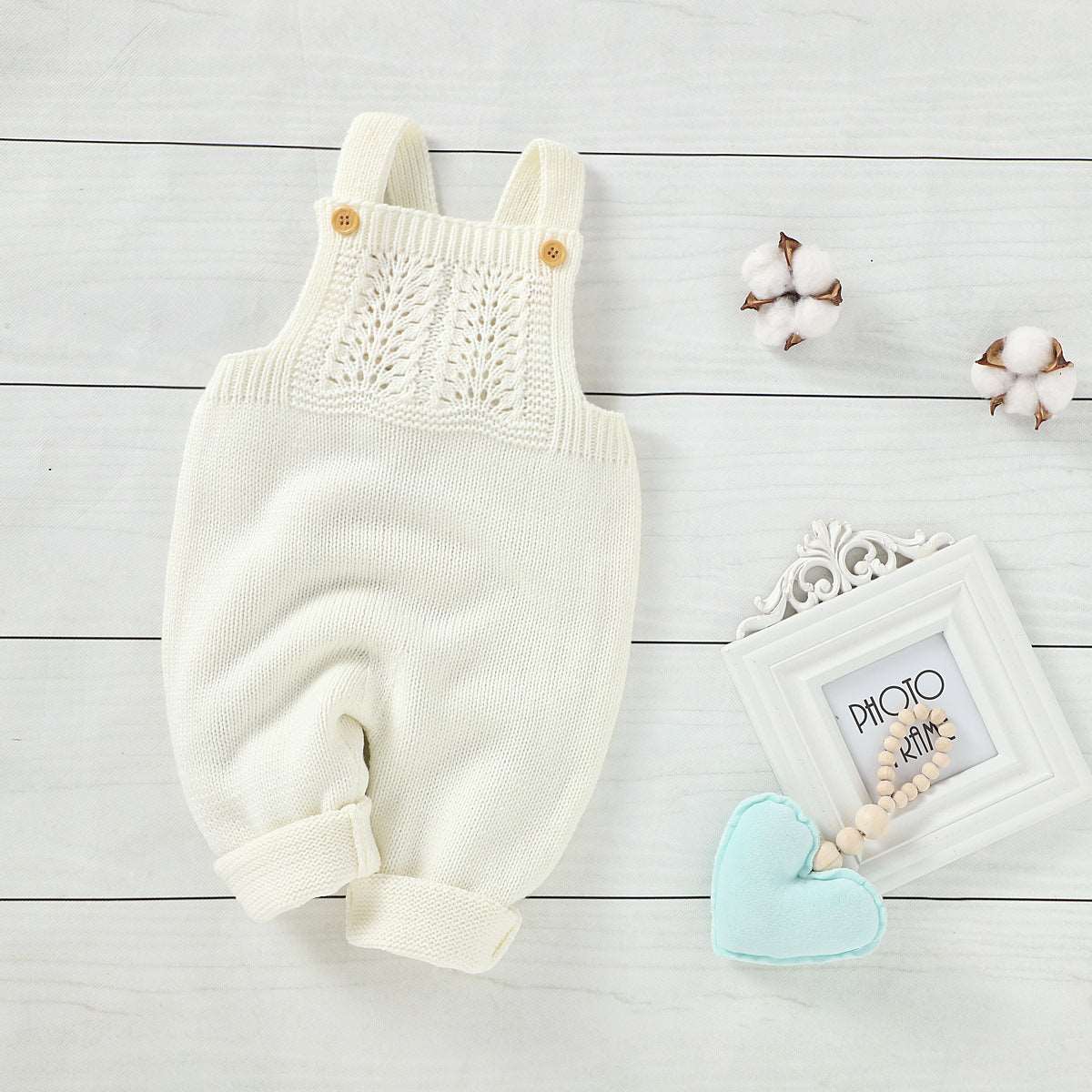 Little Gigglers World Baby Sling One-piece Solid Romper