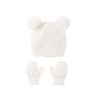 Little Gigglers World Cute Kids Knitted Hat and Gloves Set