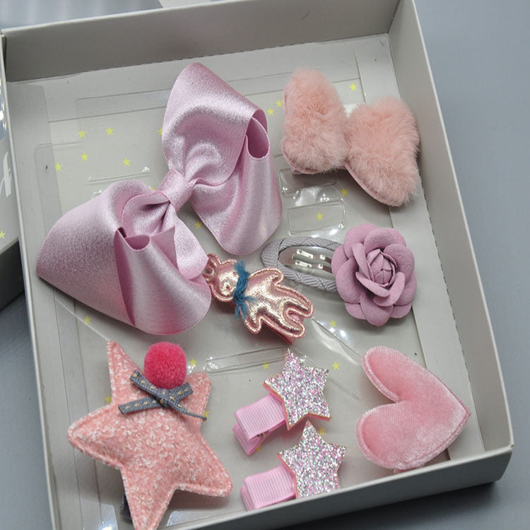 Little Gigglers World Baby Girl Hairpin Headband Gift Set