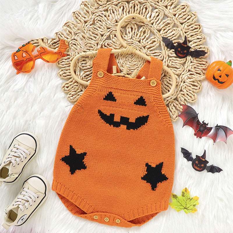 Little Gigglers World Cute Halloween Pumpkin Baby Bodysuit