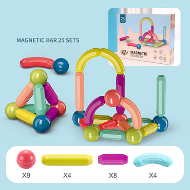 Little Gigglers World Baby Magnetic Stick Building Blocks Set