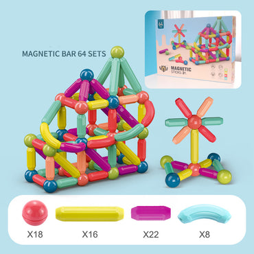 Little Gigglers World Baby Magnetic Stick Building Blocks Set