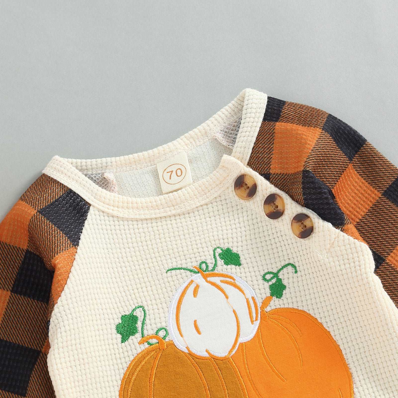 Little Gigglers World Unisex Baby Pumpkin Long-sleeved Romper Onesies