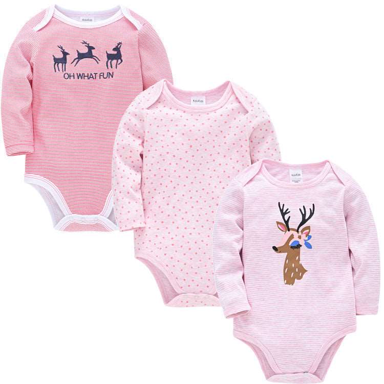 Little Gigglers World Unisex Baby Spring Soft Long-Sleeved Bodysuit