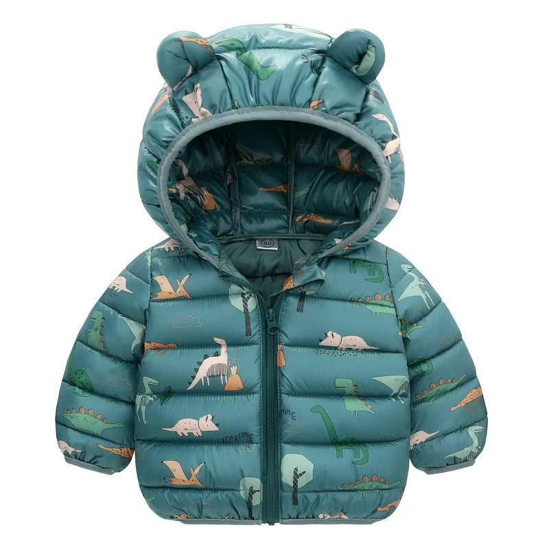 Unisex Baby Hooded Down Warm Winter Jacket