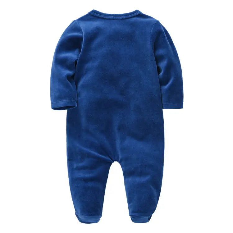 Little Gigglers World Baby Winter Long-Sleeve Warm Fleece Romper