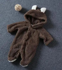 Little Gigglers World Cute Baby Winter Fleece Romper