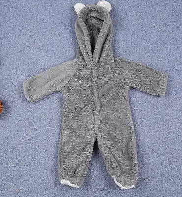 Little Gigglers World Cute Baby Winter Fleece Romper